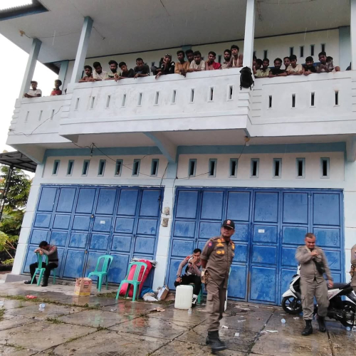 Ratusan Rohingya Berada di Bangkinang, Berhasil Diamankan Satpol-PP Kampar Bersama TNI-POLRI