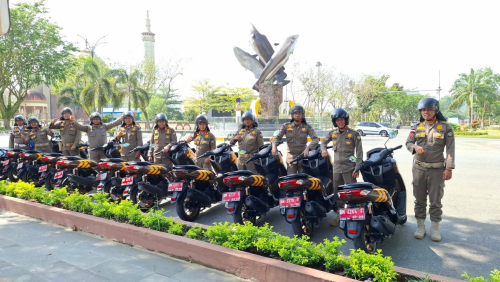 Pastikan Wilayah Kondusif, Kasatpol-PP Kampar Arizon Langsung Pimpin Patroli Siang