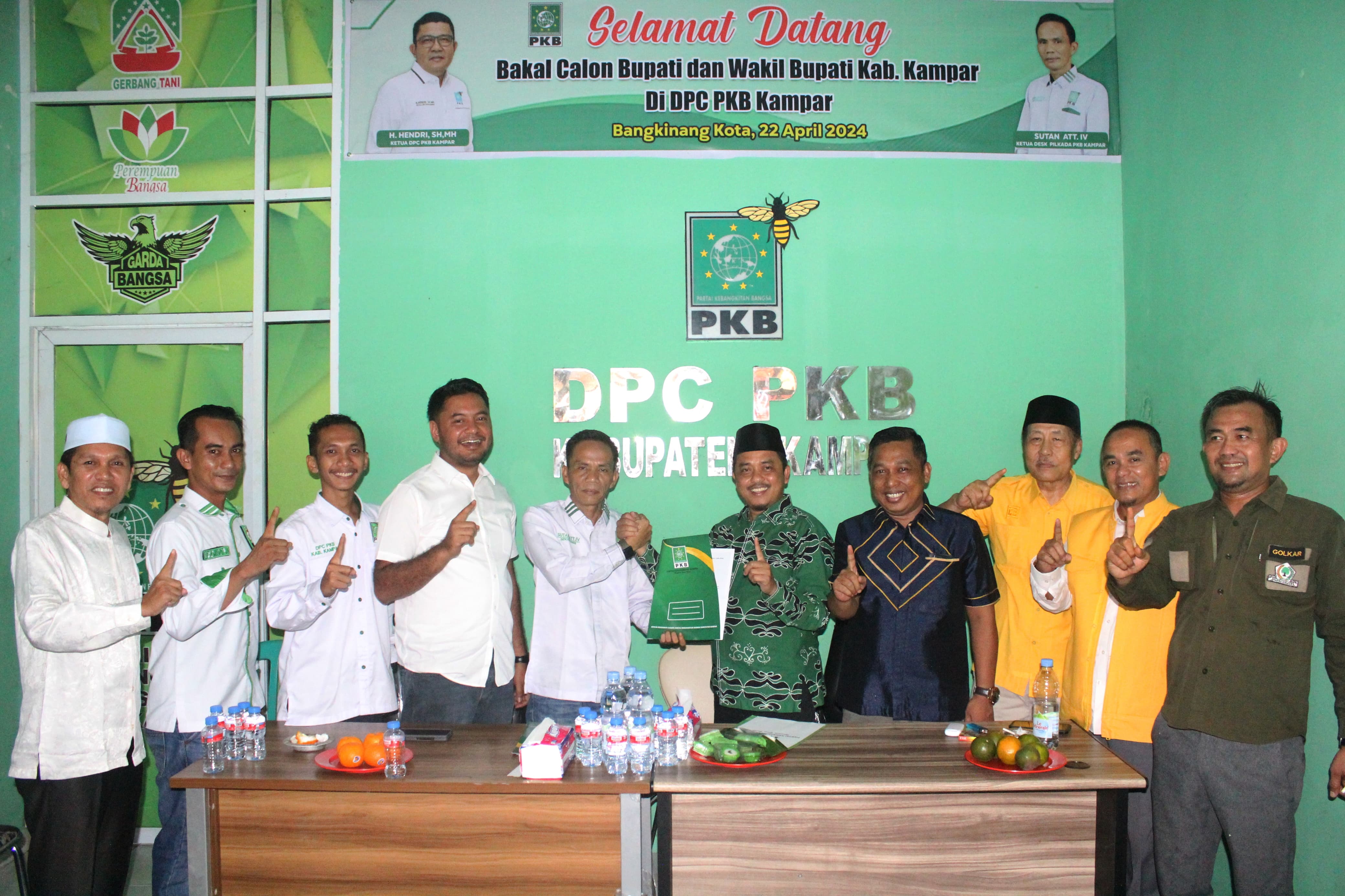 Berbatik Hijau, Repol Kembalikan Formulir Bupati ke DPC PKB Kampar